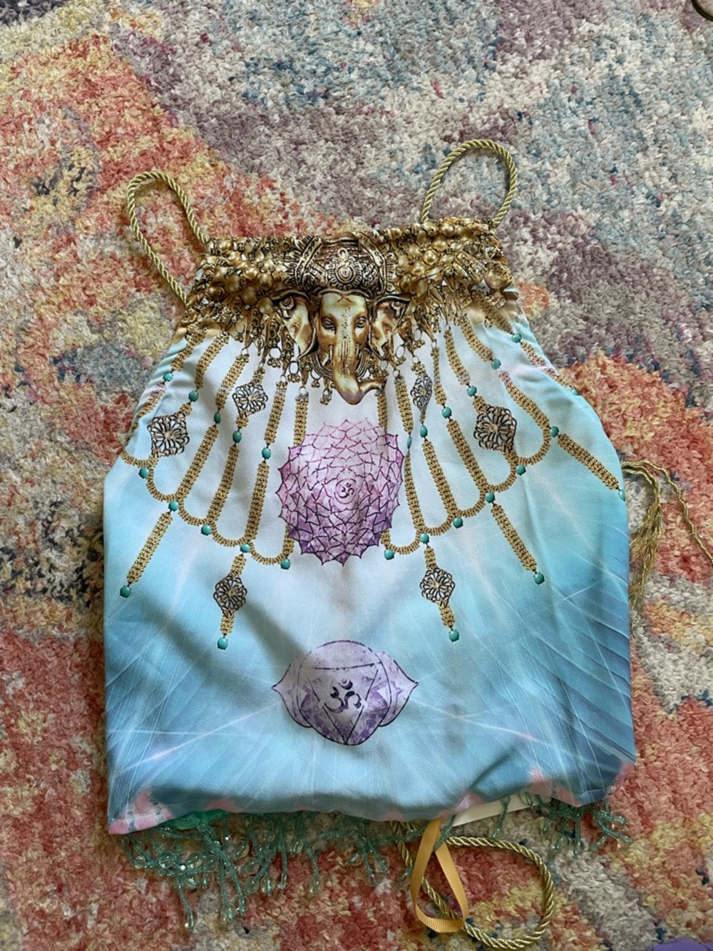 Dolls Kill X 24hrs Mind Of The Mantra Sahasrara halter crop top